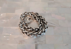 Vintage MSC 925 Sterling Silver Interwoven Link Bracelet 7.5″ L – 23.6 grams