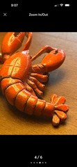 VTG Gerry’s Lobster Pin Brooch Figural Nautical Ocean Sea Sweater
