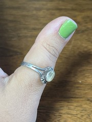 vintage sterling silver citrine ring size 8.75