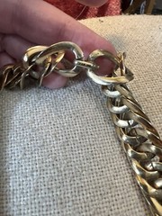 Goldtone Chunky Chain Necklace No Closure Pullover