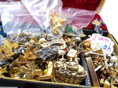 Vintage 9 lbs Estate Collector 300+ pc Cufflinks Tie Tac Clasp Clip Many Signed