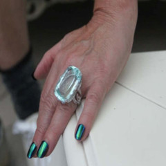 Huge Aquablue Ring, Cocktail Ring, Party Wear Ring, Women’s Wedding Ring, Gift