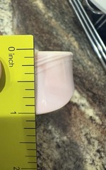 VINTAGE BLUSH PINK CONCH PEARL SHELL CARVED SLICE ASYMMETRICAL BANGLE BRACELET