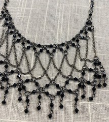 Vintage Gothic Jewelry Y2K Roses Choker Red Beaded Lot of 3 Necklaces & Earrings