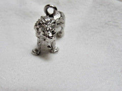 Vintage House of Nikolas Sterling 3 D Lion Pendant Charm in Box