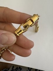 Vintage JACKIE COLLINS Rhinestone Cat Panther Leopard Gold Plated Necklace