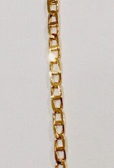 Vintage 18 Kt Gold Plated Link Necklace 24”