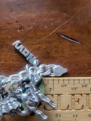 Vintage 925 Sterling Silver Loaded Charm Bracelet 104 Grams