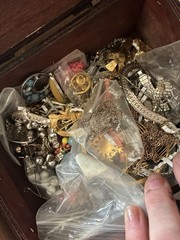 Vintage/Estate/Costume Jewelry Lot – 2lbs + $100 Wallet/Crown!