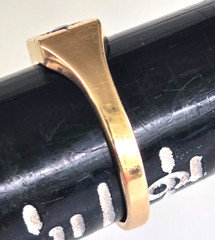 Vintage 14K Jostens Ruby Spinel Signet Style Ring Size 6.25 2.76grams