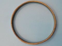 Vintage White Mother of Pearl Mosaic Bangle Bracelet Approximately 8″