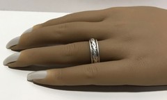 Vintage 925 Sterling Silver Spinner Rope Band Ring Size 7.75
