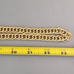 Vintage Chain Necklace Lot of 2 Curb Link Rope Gold Tone