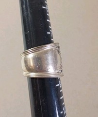 Vintage 1910 Daisy New Daisy Flower Silver Spoon Ring Size 8 International Silve