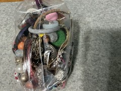 2 LB Mixed jewelry craft Lot 1, Beads CZ Crystals Chains Findings Repair Harvest