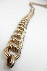 VINTAGE .835 EUROPEAN SILVER DOUBLE ROUND LINK 16″ CHAIN NECKLACE, 67.8 GRAMS