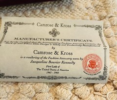 Camrose & Kross NIB COA White House Dinner Bracelet JBK Indian Dignitaries