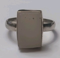 Vintage Druzy Quartz Size 9.75 Sterling Silver Ring 925 Tested