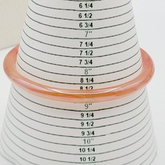 Vintage Set of Five Glass Bangles Autumnal Colors Orange Yellow Brown Bohemian
