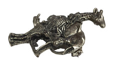 🦒🦁🦏🐘Solid Pewter African Pride Land Animals – Pin Brooch Pendant 🦒🦁🦏🐘