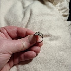 Antique Vintage Ring Morganite? Engagement Ring Unmarked Very Beautiful And Old