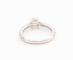 14k GOLD Vintage Ring Elegant Real 1 ct Lab Grown Diamond Band Sz 7 GR1213