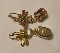 Kirk’s Folly USA Dragonfly Dangle Earrings 1 3/4” Long