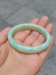 MADE IN-HOUSE Certifiable Grade-A Untreated Burmese Jadeite Jade Bangle (56mm)