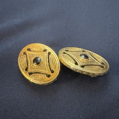 Vintage Liz Claiborne Clip-On Earrings Stamped LCI Era-Y2K Cuff-Links Shoe Clips