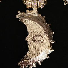 Kirks Folly Goddess Moon Magnetic Necklace & Pendant 30″ Celestial Gold Tone