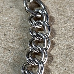 Vtg AC Co Sterling Silver Rhodium Plated Charm Bracelet 7 in. Parallel Link 6.2g