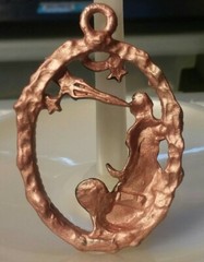 MaryBee Jewelry: 2 1/4″ Handpainted Cameo Pendant 12-01-2020