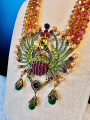 RARE & RETIRED! “NEW SCARAB IN TOWN” By Heidi Daus Egyptian Revival Style!