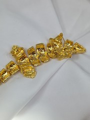 Vintage Alligator Crocodile reptile gold tone Brooch unsigned 6.5″
