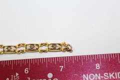 Bracelet Gold-tone Alloy 7.5″ Vintage