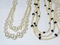Simulated Pearls Jewelry Lot Mix Match W/ Seed 1 Signed Monet Vintage D1809