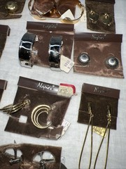 VTG NOS Napier 13 Pr Clip On Earrings Lot Gold Silver Tone Modernist 1978-85