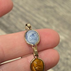 Vintage Childs Scarab beetle Bracelet Cabochon Egyptian Revival Jewelry Pastel