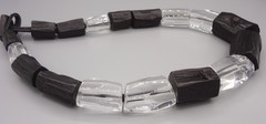 Gerda Lynggaard MONIES Chunky Black & Clear Acrylic or Resin Necklace