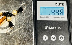 Art Deco Style Long Drop Earrings Amber Glass Prisms Sterling Hooks 4.48 Grams