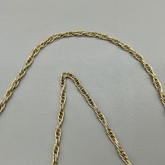 Avon Necklace Womens Gold Tone Textured Rope Chain Long Vintage Jewelry 30 Inch