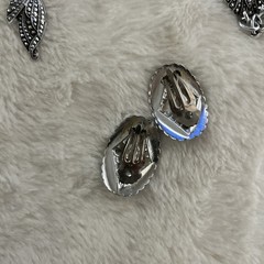 Vintage marcasite earrings and Bracelet Lightweight Made In Germany Lovely
