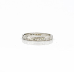 Vintage Belais Wedding Band, Berta, Size 6