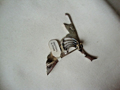 VINTAGE 1970-80s OPENWORK RISING PHOENIX MARCASITE STERLING SILVER STAMP 925 PIN