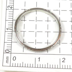 Antique Art Deco Mfg L 18KW Wedding Band Ring Size 7 UK-N1/2 width 2.13 MM 1920s