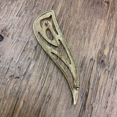 Monet Vintage Abstract Modernist Gold Tone Brooch