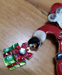 Lunch at the Ritz LATR2GO American SANTA Brooch Pendant