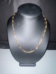 Vintage Cador Gold Plated Paper Clip Style Necklace – Very Good