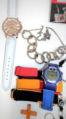 Costume Jewelry Lot – Necklaces Bracelets Watches Earrings – Fashion Beads