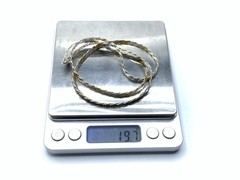 Italy MILOR Sterling Silver Rhodium Plated 2 Tone 24” Flat Rope Necklace ~ 19.7g